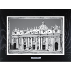 Репродукция картины, картина-сувенир из Рима San Pietro, Vaticano